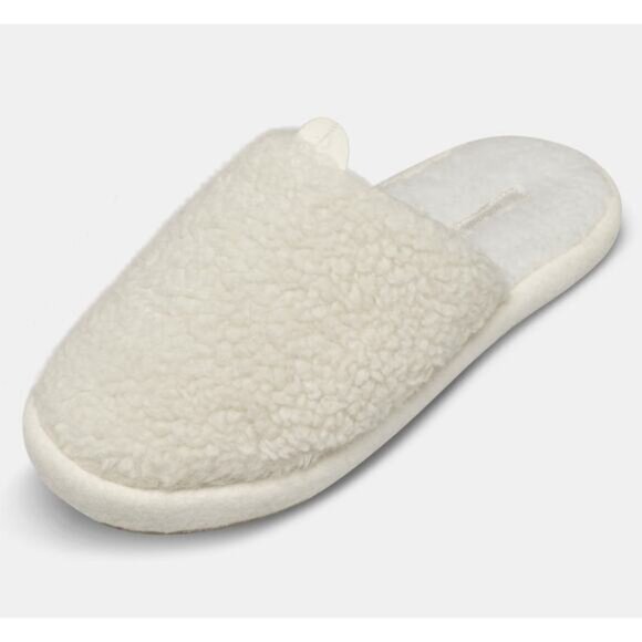 allbirds Wool Dweller Fluff Natural White Slippers - Picture 1 of 4